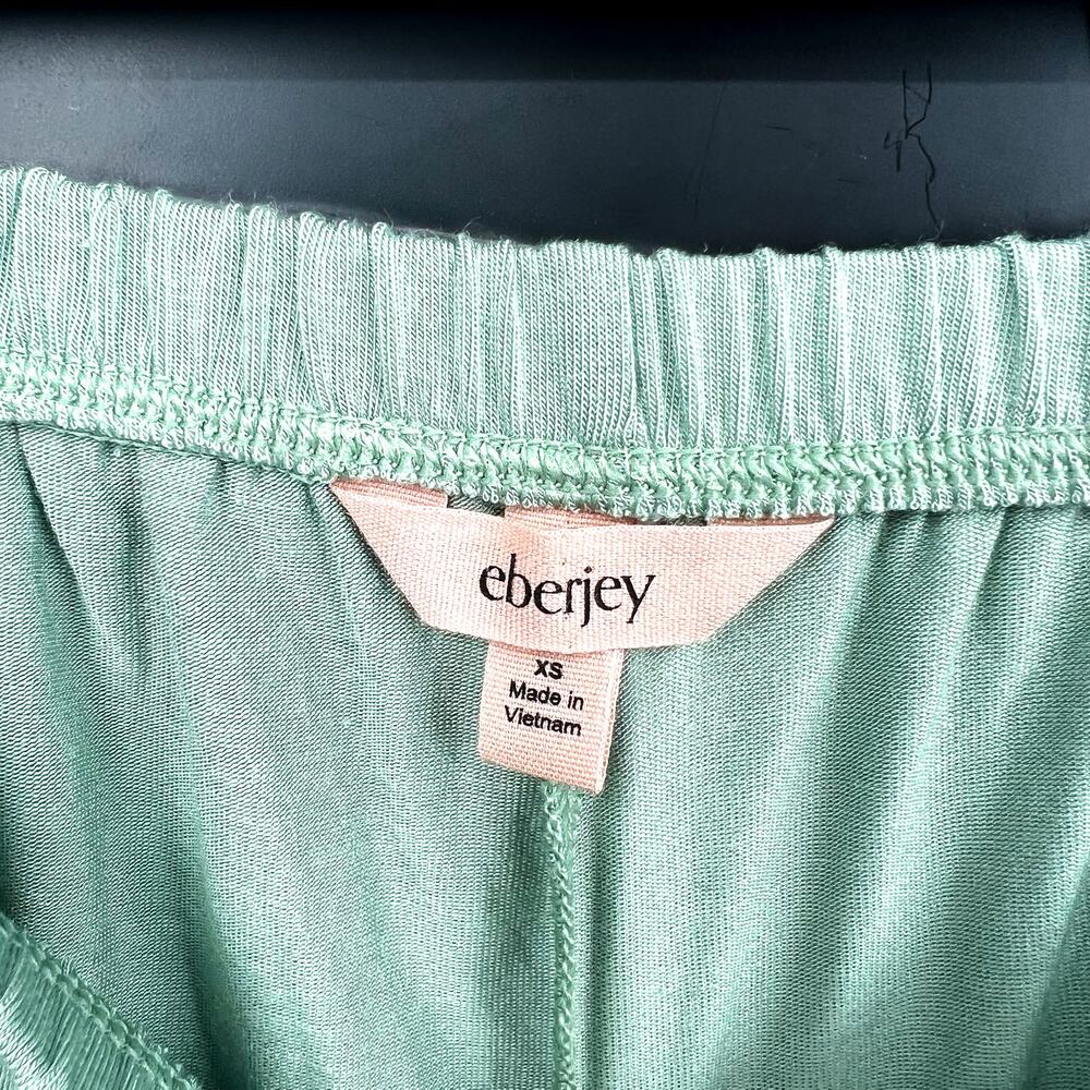 EBERJEY Gisele Relaxed Shorts PJ Set XS Eucalyptus Green TENCEL Modal NWT - Picture 13 of 13